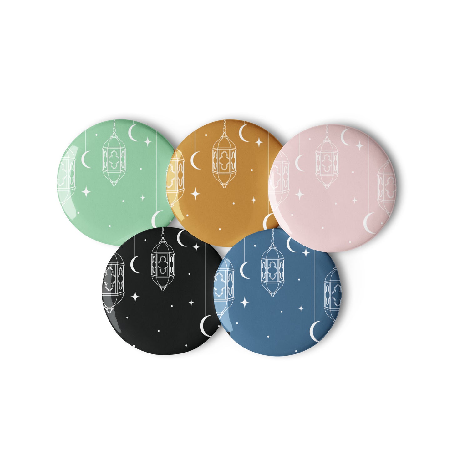Ramadan Lanterns - Set of pin buttons